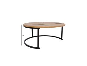 Sohvapöytä BRITU D80xH35cm, vaalea puu