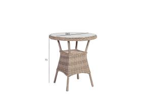 Pöytä TOSCANA D65xH73cm, beige