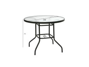 Pöytä DUBLIN D90xH71cm, tummanruskea