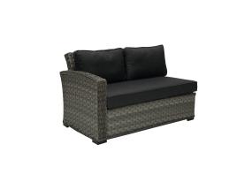Modulaarinen sohva GENEVA 2-istuttava 132x81xH78, vasen nojatuoli, harmaa