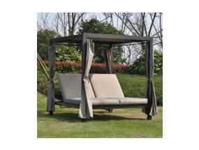 Lebola MOROCCO 200x188xH210cm, ruskea/beige, teräs, polyesterikangas