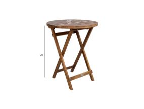 Pöytä GWEN D60xH72cm, akaasiapuu