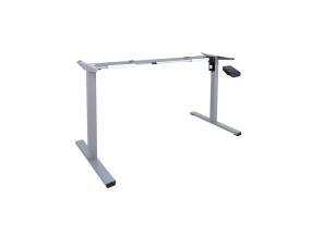 Pöytäjalka ERGO OPTIMAL 1-moottorilla, hopeanharmaa