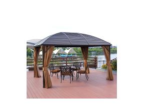 Katos SUNSET 3x4xH2/2,7m, ruskea/beige, alumiini, polyesterikangas