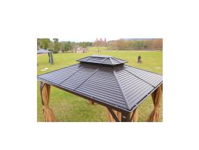 Katos SUNSET 3x4xH2/2,7m, ruskea/beige, alumiini, polyesterikangas