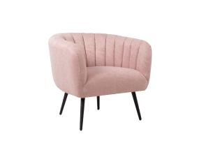 Nojatuoli TUCKER 78x71xH69cm pinkki, polyesterikangas, metalli