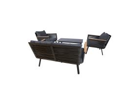 Puutarhakalusteet MALAGA pöytä, sohva ja 2 tuolia