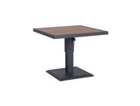 Pöytä PARKER 90x90xH52-75cm, harmaa