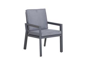 Tuoli TOMSON 61,5x68xH85cm, tummanharmaa, alumiini