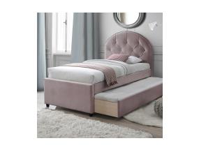 Sänky LARA 90x205cm, ilman patjaa, violetti pinkki