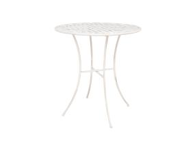 Pöytä JASMINE D70xH75cm, antiikki valkoinen metalli