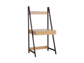 Työpöytä STEP 74x48xH146cm, tammi, melamiinilevy, metallirunko