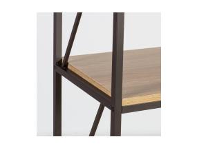 Hylly STUDY 60x40xH99cm, tammi, melamiinilevy, teräs