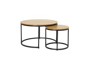 Sohvapöytä HEDVIG 2 kpl setti, saari/musta