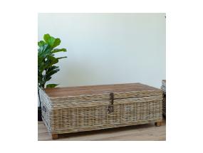 Kirst-diivanilaud EGROS 120x60xH39cm, luonnollinen pyörivä