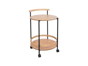 Tarjoilupöytä GENUA vaalea puu/musta