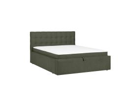 Mannermainen sänky LEENA 160x200cm, patjalla, vihreä, 176x221xH110cm
