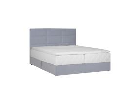 Mannermainen sänky LEVI 180x200cm, patja, harmaa