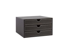 Asiakirjalaatikot WALTER 25x33xH18cm, tummanruskea, synteettinen nahka