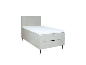 Mannermainen sänky LAARA 90x200cm, tumma beige, 91x208xK119cm