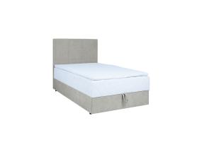 Mannermainen sänky LEVI 90x200cm, patjalla, tumman beige, 93x210xH114,5cm