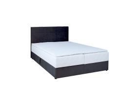 Mannermainen sänky LEVI 160x200cm, patjalla, tummanharmaa, 163x210xH114,5cm