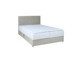 Mannermainen sänky LEVI 160x200cm, patjalla, tumma beige, 163x210xH114,5cm