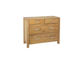 Arkku CHICAGO UUSI 4 laatikolla, 105x45xH84cm, puu: tammiviilu, väri: luonnollinen