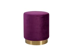 Tambour LA PERLA, D35xH42cm, päällisen materiaali: samettikangas, väri: violetti