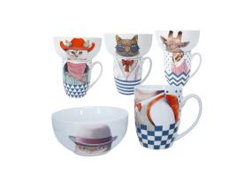 Muki+kulho POPPY-sarja, mix