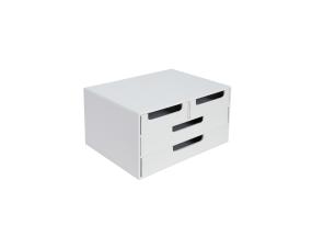 Asiakirjalaatikosto WILMA 34x26x18,5cm, valkoinen