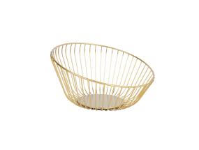 Maljakko NISSA D25xH13cm, kultainen ovaalin muotoinen