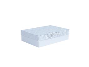 Rasia ELSA 27,5x19,5x7,5cm, kannellinen kulta/hopea, valkoinen
