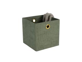Laatikko LIDO LEO 30x30xH30cm, vihreä sametti