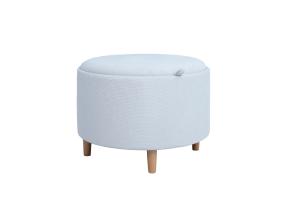 Pöytä/malja HIRO D56xH42.5cm, valkoinen, säilytystilalla varustettuna