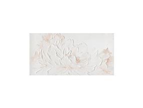 Öljyvärimaalaus 60x120cm, valkoiset terälehdet