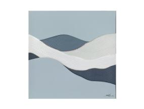 Öljyvärimaalaus 100x100cm, abstrakti meri
