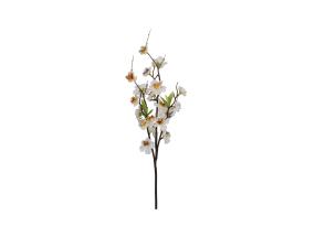 Keinotekoinen oksa IN GARDEN H47cm, valkoinen persikan kukka