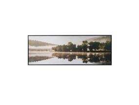 Taustakuva WALLY 50x140cm, sumu järvellä