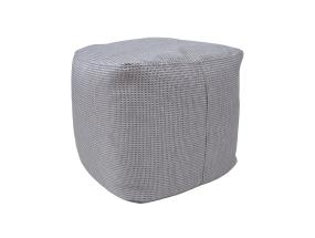 Tumba MITSU-MITSU, 55x55cm, k45cm, harmaa ja hopea, 50% puuvillaa, 50% polyesteriä, kangas-305