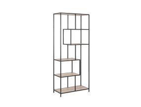 Hylly SEAFORD 77x35xH185cm, sonoma tammi, huonekalulevy, metalli