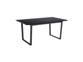 Ruokapöytä AMBLE 160x90xH74cm, musta, melamiini, metallia