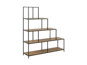 Hylly SEAFORD 135x35xH150cm, luonnonväri, jauhemaalattua metallia