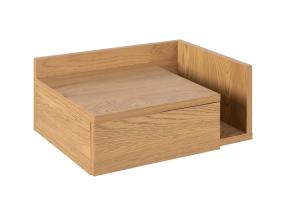 Yöpöytä ASHLAN 40x32xH16,5cm, luonnonvalkoinen