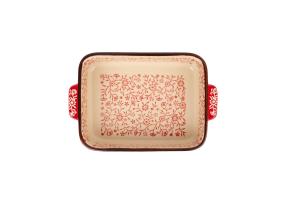 Leivinvuoka STAR BAKE 21x14cm, punainen keraaminen