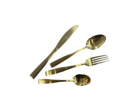 Ruokailuvälineet DUNE 24-osainen, kultainen