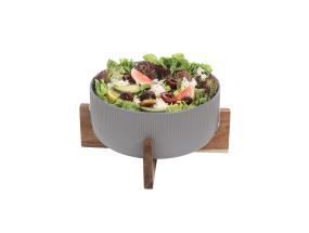 Kulho POLO D22,5xH10cm 2.7L harmaa, jalustan kanssa