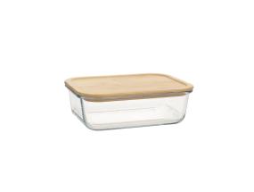 Kulho BOXY 22x16,4xH6,7cm 1500ml, lasi, bambu