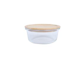 Kulho BOXY D15xH6cm 620ml, lasia, bambukannella varustettuna