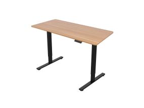 Työpöytä ERGO FIT 1 moottorilla 120x68xH71,5-116cm, tammi/musta